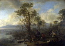 212/wouwerman, philips - a stag hunt
